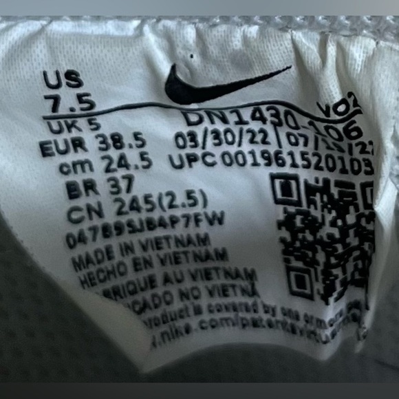 Nike Air Force 1 07 Next Nature Womens Sz 7.5 Shoes Sneakers White/Arctic Orange - Picture 8 of 8